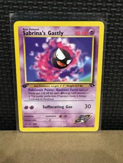 2000 Pokemon Gym Challenge - 1st Edition - Sabrina’s Gastly 97/132 - Ungraded - Image 1
