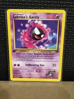 2000 Pokemon Gym Challenge - 1st Edition - Sabrina’s Gastly 97/132 - Ungraded - Image 3