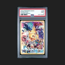 Pokemon Pikachu Crown Zenith 160/159 Secret Rare Full Art Holo 70 HP Basic PSA 9 - Image 1
