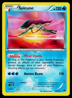 Suicune - Holo 30/122 Holo Rare Pokemon XY - BREAKpoint NM - Image 1