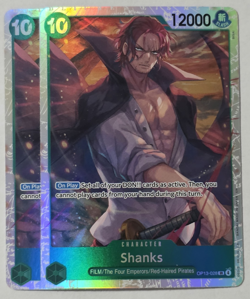 Shanks OP13-028 SR NM English Green One Piece tcg x2 - Image 1