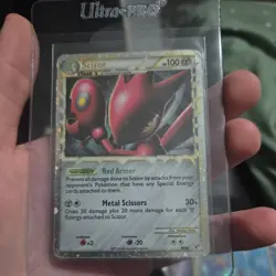 Pokemon Scizor Prime 84/90 HS Undaunted Holo Ultra Rare Card - Image 1