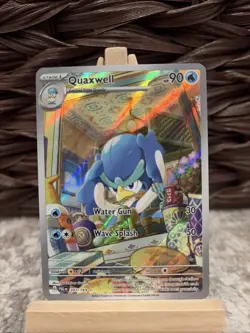 Quaxwell 207/193 Full Art Illustration Rare Paldea Evolved Mint Pokemon Card - Image 1
