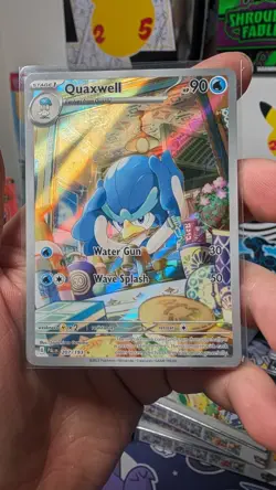 Pokemon TCG Quaxwell Paldea Evolved Illustration Rare Card 207/193 - Image 1
