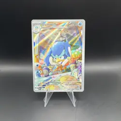Quaxwell 207/193 Paldea Evolved Illustration Rare Full Art Pokemon Card 2023 - Image 1