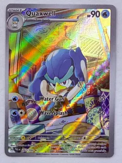 Quaxwell 207/193 Illustration Rare Paldea Evolved Pokemon NM - Image 1