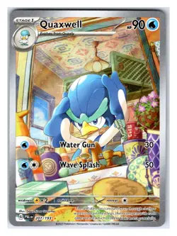 Pokemon TCG - Quaxwell - SV02: Paldea Evolved 207/193 Illustration Rare - Image 1