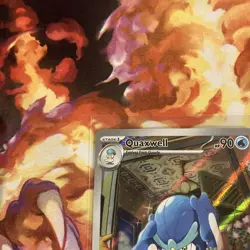Quaxwell 207/193 Illustration Rare IR Paldea Evolved Pokemon Card LP Corner DMG - Image 5