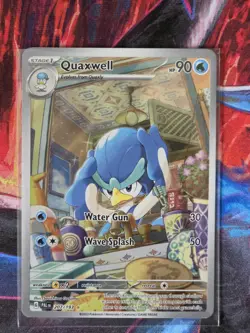Quaxwell 207/193 Illustration Rare Paldea Evolved NM Pokemon Card - Image 1