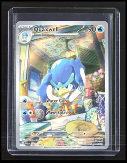Quaxwell 207/193 SV02: Paldea Evolved Illustration Rare Pokemon TCG CB-2-3-D-15 - Image 1