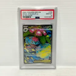 PSA 10 Mega Venusaur EX 155/132 - Mega Evolution - Graded Pokemon Card - Image 1