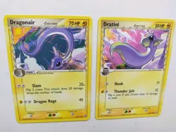 Dratini Dragonair Delta Species 65/113 41/113 Vintage LP Pokemon Card Bundle TCG - Image 3