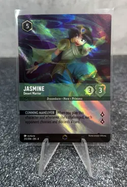 Disney Lorcana TCG Ursula's Return Jasmine Desert Warrior Enchanted Card 212/204 - Image 2
