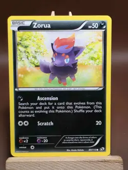 Pokemon HP Zorua B&W Legendary Treasures 89/113 Regular Common Card - Image 1