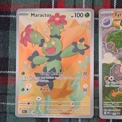 Pokemon TCG Maractus Tyrunt Exeggutor Drapion Holo Lot of 4 English 2025 Cards - Image 2