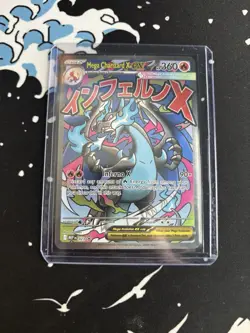 Pokemon TCG Mega Charizard X EX Card English - Image 1