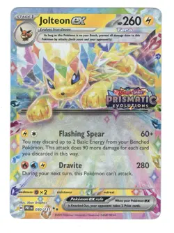 Jolteon ex - (Prismatic Evolutions Stamp) 030/131 Miscellaneous Cards & Products - Image 1