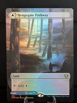 Hengegate Pathway/Mistgate Pathway (Borderless) Kaldheim Foil - Image 1