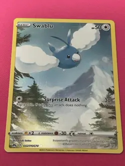 Swablu GG27/GG70 Crown Zenith Galarian Gallery NM Ultra Rare Pokemon Card - Image 1