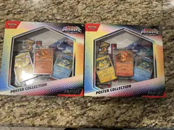LOT OF 2 Pokemon TCG Scarlet & Violet Prismatic Evolutions Poster Collection Box - Image 1