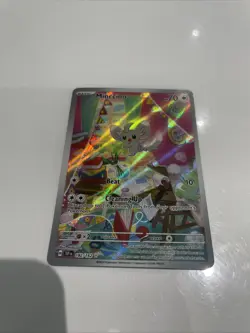 Pokemon TCG Minccino 182/162 Temporal Forces Illustration Rare - Image 1