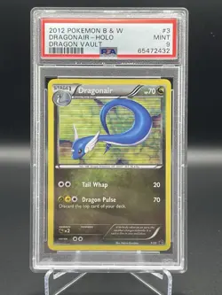 2012 POKEMON BLACK & WHITE DRAGON VAULT 3 DRAGONAIR-HOLO PSA 9 MINT - Image 1