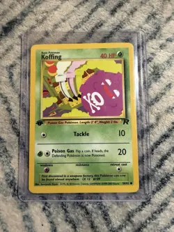 Pokemon TCG Base Set First Edition Lt. Surge Spearow And Koffing - Image 3
