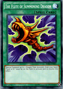 The Flute Of Summoning Dragon SDKS-EN023 Yu-Gi-Oh! Unlimited Light Play - Image 1