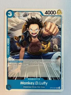 MONKEY.D.LUFFY OP15-051 UNCOMMON ADVENTURE ON KAMI'S ISLAND ONE PIECE NEAR MINT - Image 1
