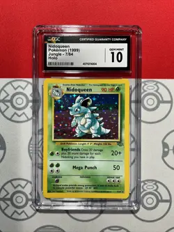 NEW CGC 10 GEM MINT Nidoqueen Jungle Unlimited Holo Pokemon Card 7/64 4004 - Image 1