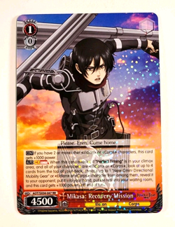 Mikasa: Recovery Mission - AOT/SX04-047 RR - Attack on Titan - Weiss Schwarz_4 - Image 1
