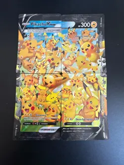 Pikachu V-Union Set of 4 SWSH: Sword & Shield Promo Cards Holo - Image 1
