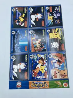 Burger King Pokemon #17 Master Trainer Collector Set Sheet Uncut Cards VTG 1999 - Image 1