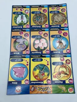 Burger King Pokemon #17 Master Trainer Collector Set Sheet Uncut Cards VTG 1999 - Image 2