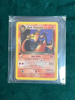 1st Edition Team Rocket Dark Charizard #21/82 – Non-Holo Pokemon Card - Image 3