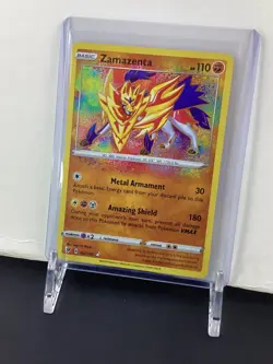 Zamazenta Holo Pokemon TCG Card 102/185 Vivid Voltage - Image 4