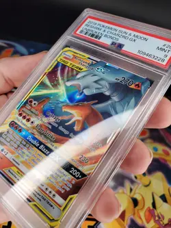 Pokemon TCG Reshiram & Charizard GX Holo Card 20/214 Unbroken Bonds PSA 9 - Image 3