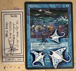 MTG High Tide Alter Altered Sketch Art Amy WEBER Magic - Image 1