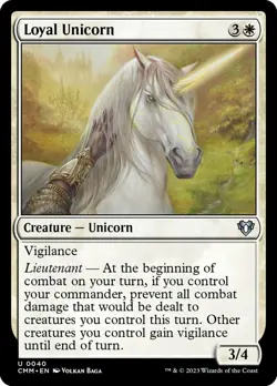 4 x Loyal Unicorn - Commander Masters - NM-Mint - MTG - Image 1