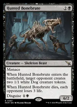 MKM HUNTED BONEBRUTE 1x Rare Magic Murders at Karlov Manor MTG NM - Image 1