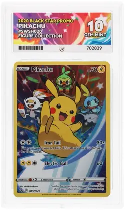 ACE 10 Pokemon Pikachu SWSH020 Black Star Promo Figure Collection - Image 1