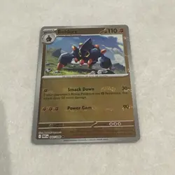 Boldore 047/086 Masterball Holo White Flare Common Pokemon Card TCG English - Image 1