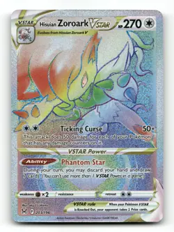 Hisuian Zoroark VSTAR 203/196 - Lost Origin - Pokemon Card NM/M - Image 1