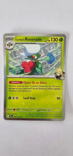 Cynthia's Roserade 008/182 - Destined Rivals - Pokemon TCG - Normal Holo - Image 1