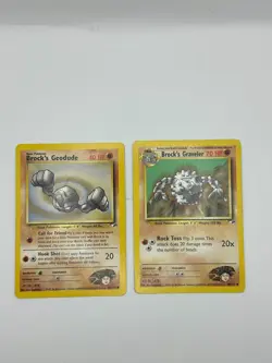 Pokemon Karte TCG Brocks Graveler 40+66/132 Gym Heros Vintage Englisch LP - Image 2