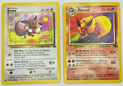 Pokemon Karte TCG Flamara 19+51/64 Dschungel no Holo Rare Vintage Englisch LP-HP - Image 1