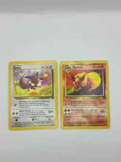 Pokemon Karte TCG Flamara 19+51/64 Dschungel no Holo Rare Vintage Englisch LP-HP - Image 2