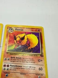 Pokemon Karte TCG Flamara 19+51/64 Dschungel no Holo Rare Vintage Englisch LP-HP - Image 3