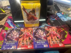 🏴‍☠ One Piece Starter Deck + 4 Packs Bundle – Perfect for Beginners - Image 1