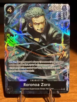 One Piece TCG Roronoa Zoro OP10-095 PRB02 Alt Art - Image 1